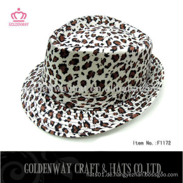 Mode Leopard Fedora Hüte
